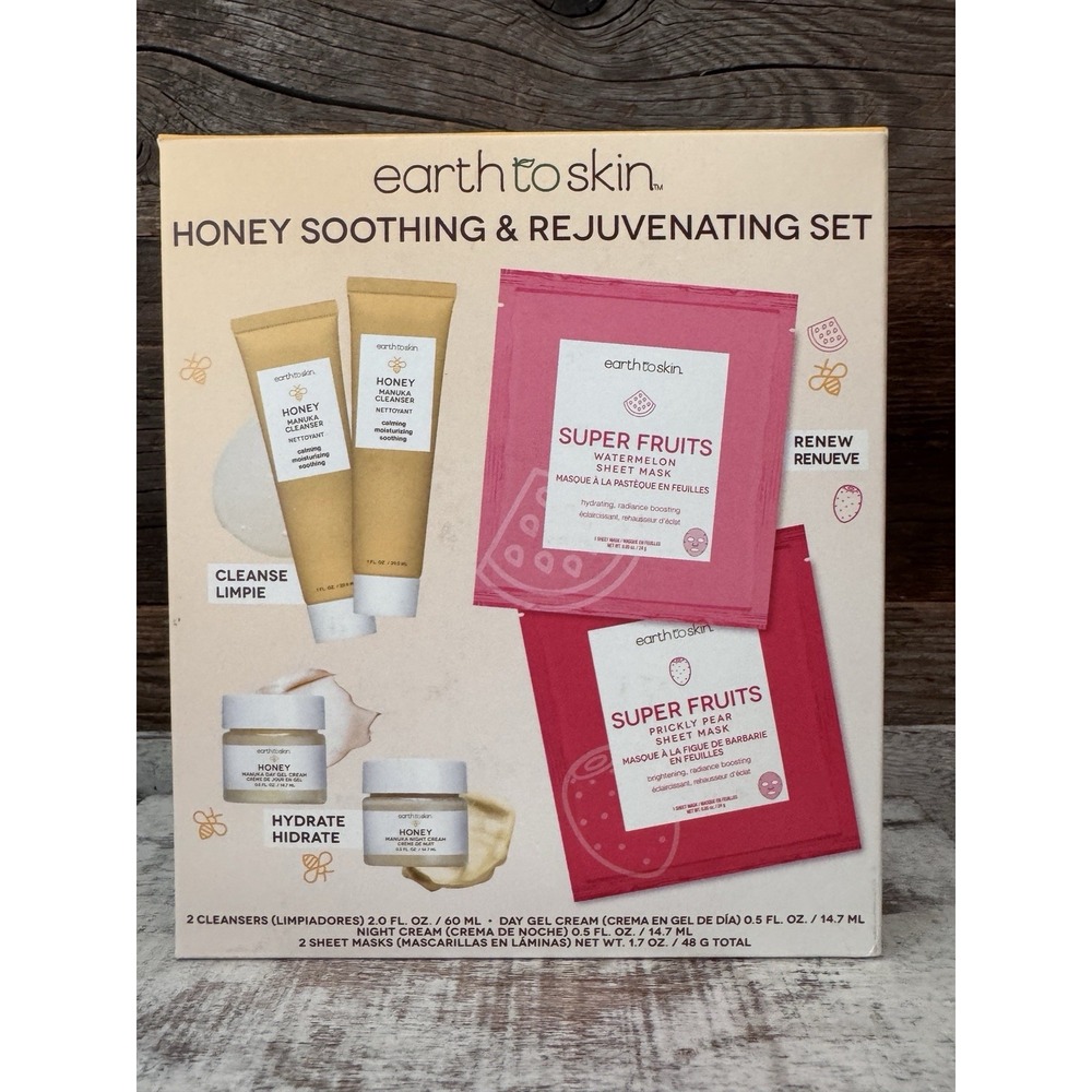 Earth to Skin Honey Soothing & Rejuvenating Set – New | Gift